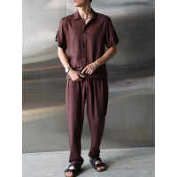 Лляний oversize костюм