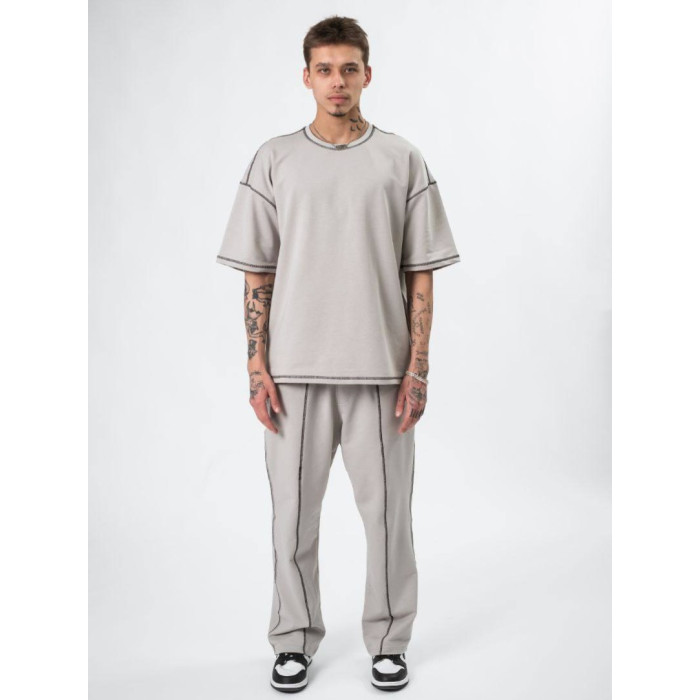 Oversize костюм з акцентними швами