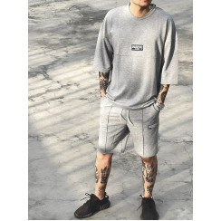 Oversize костюм з надписом