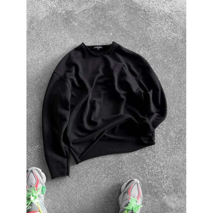 Oversize світшот з необробленим низом