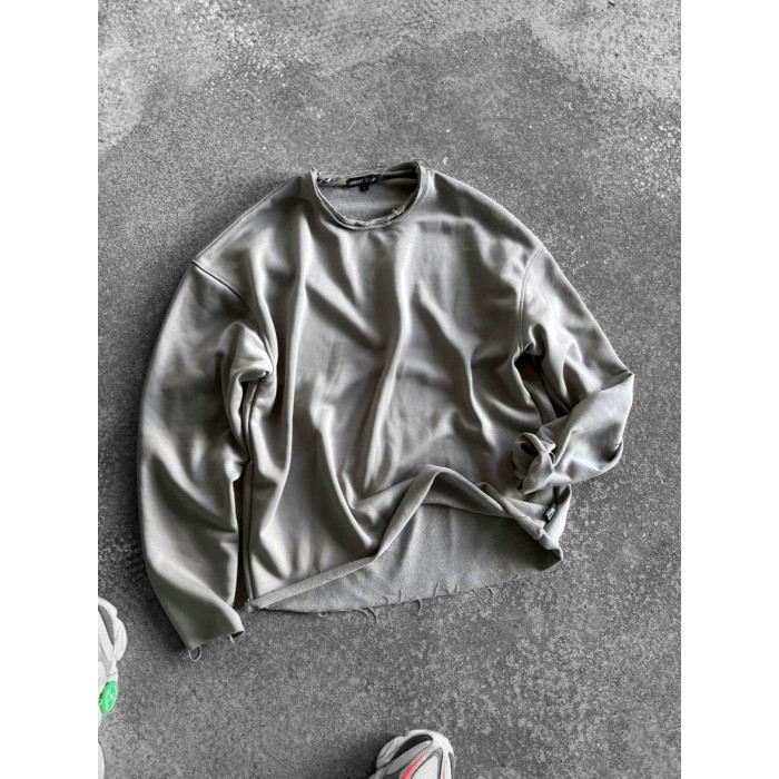 Oversize світшот з необробленим низом