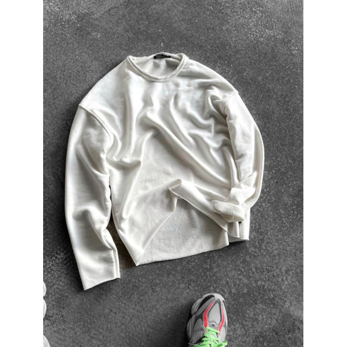 Oversize світшот з необробленим низом