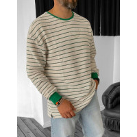 Oversize лонгслів у смужку