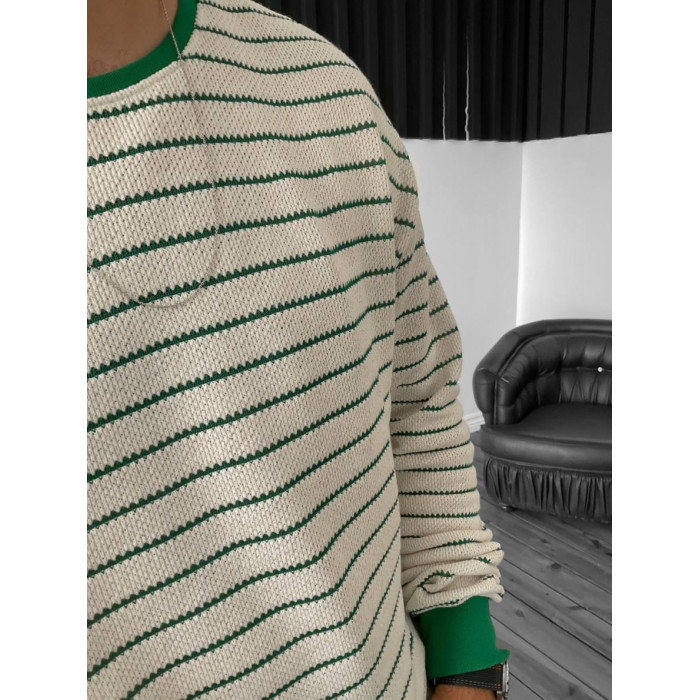 Oversize лонгслів у смужку
