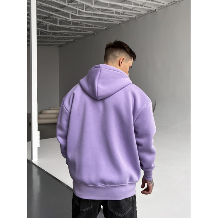 Oversize худі з блискавкою на флісі