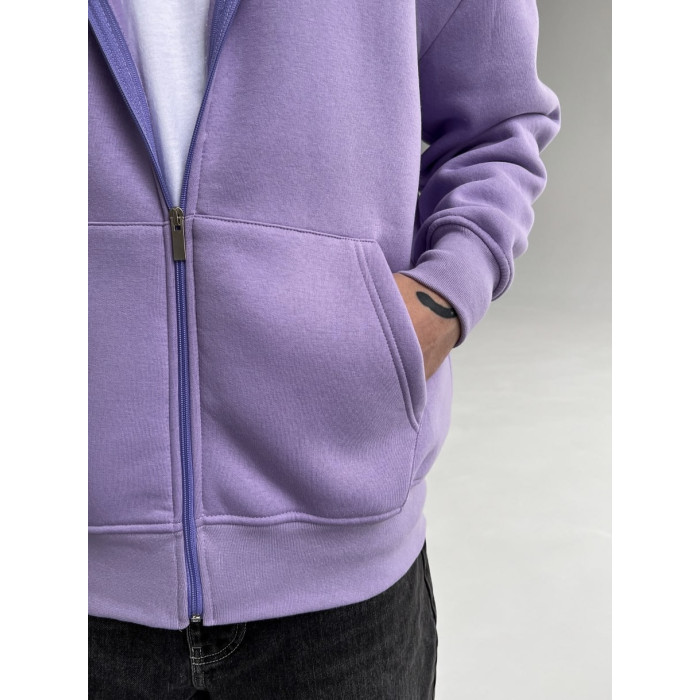 Oversize худі з блискавкою на флісі