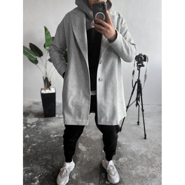 Oversize пальто прямого крою