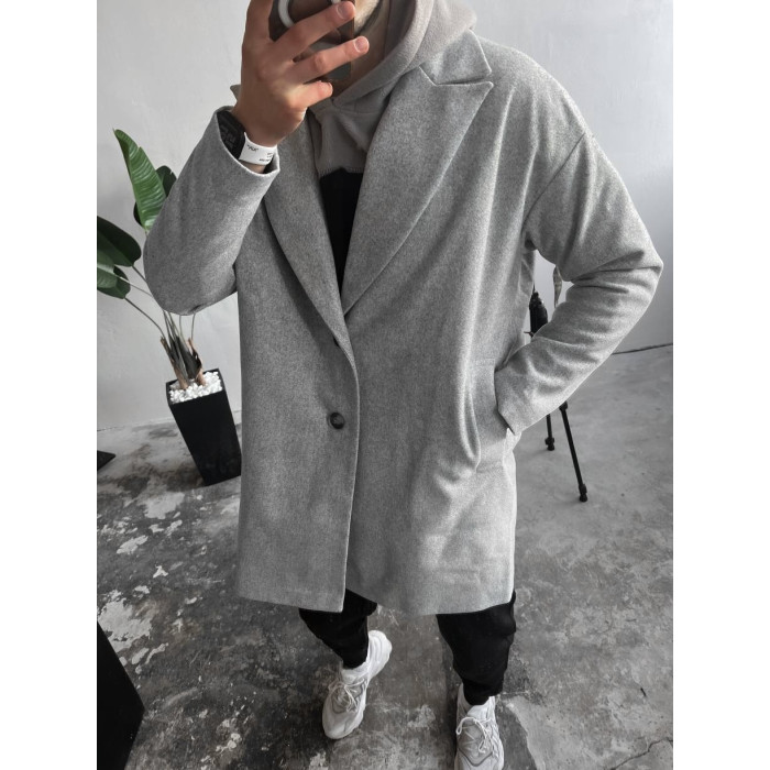 Oversize пальто прямого крою