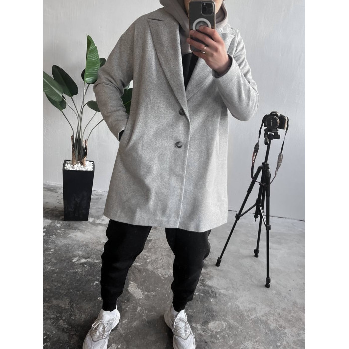 Oversize пальто прямого крою