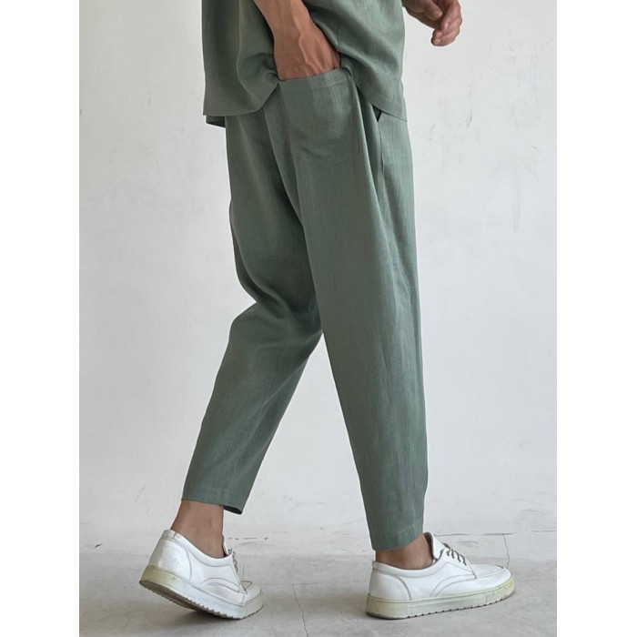 Лляні oversize штани