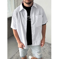 Oversize сорочка з коротким рукавом