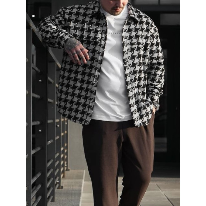 Картата oversize сорочка