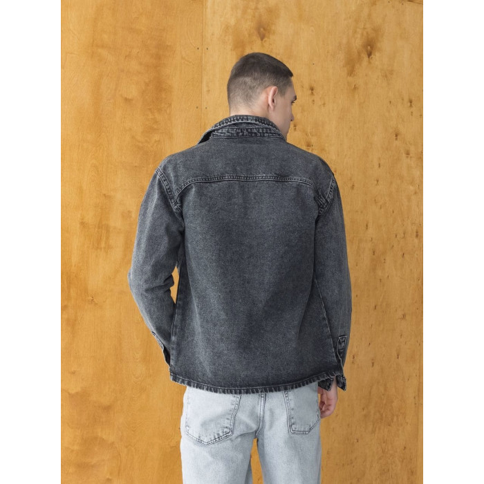 Джинсова oversize сорочка