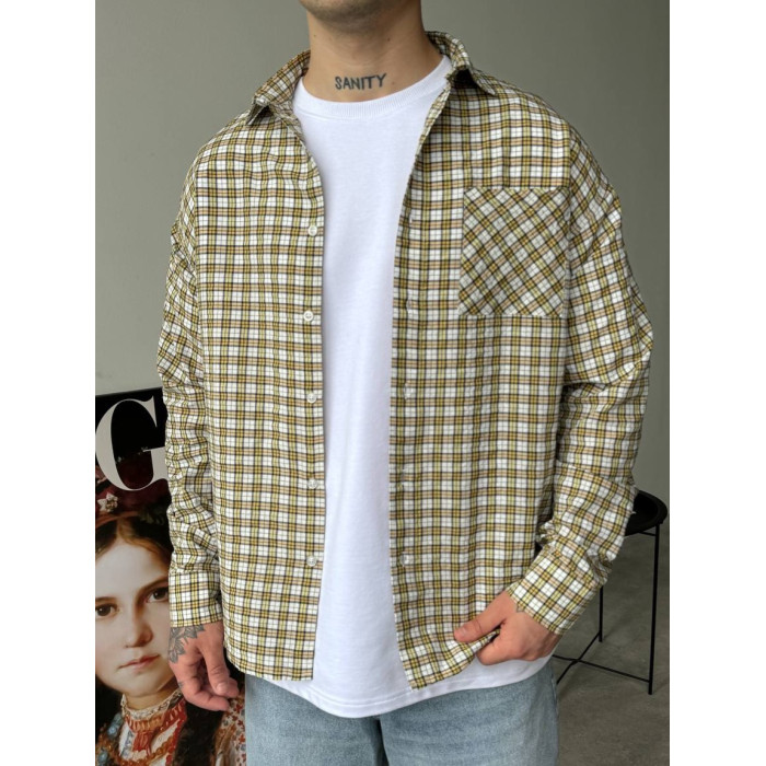 Картата oversize сорочка