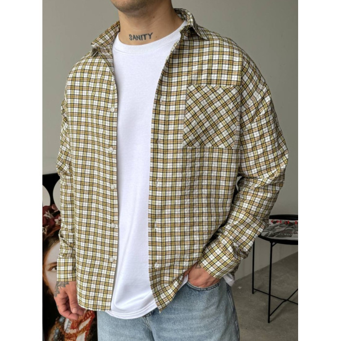 Картата oversize сорочка