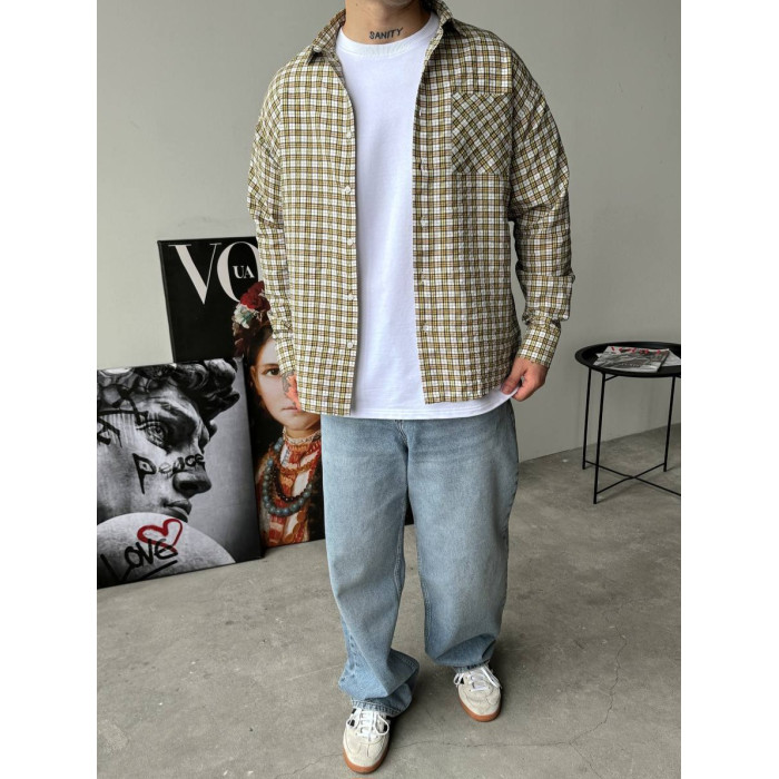 Картата oversize сорочка