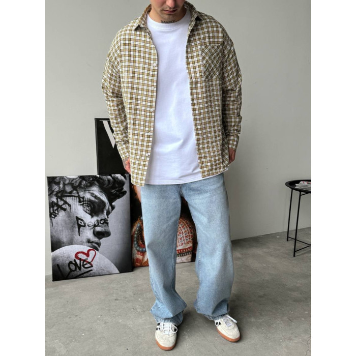 Картата oversize сорочка