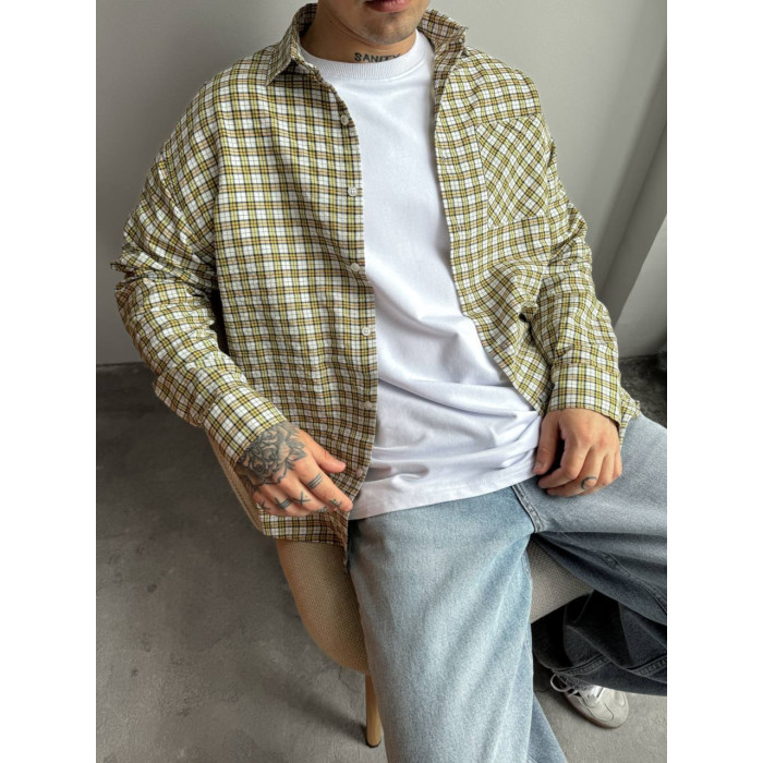 Картата oversize сорочка