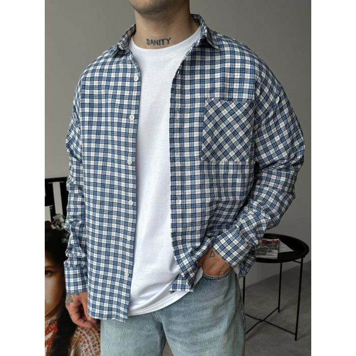 Картата oversize сорочка