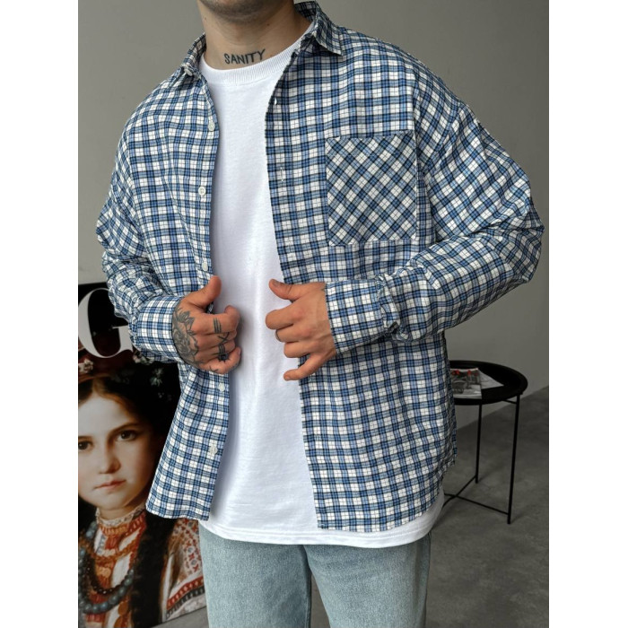 Картата oversize сорочка