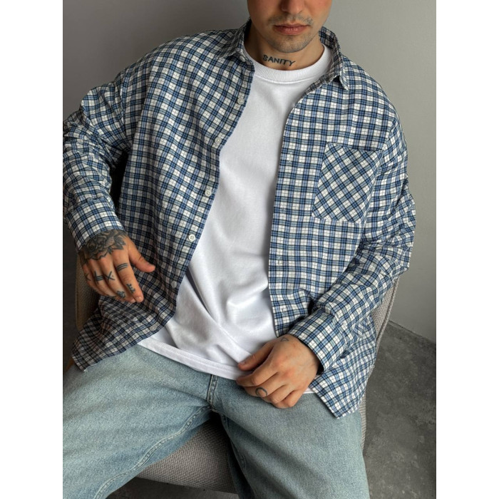 Картата oversize сорочка