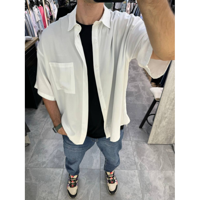 Oversize сорочка з коротким рукавом