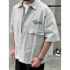 Oversize сорочка з принтом