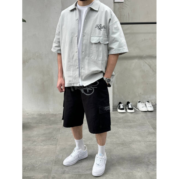 Oversize сорочка з принтом