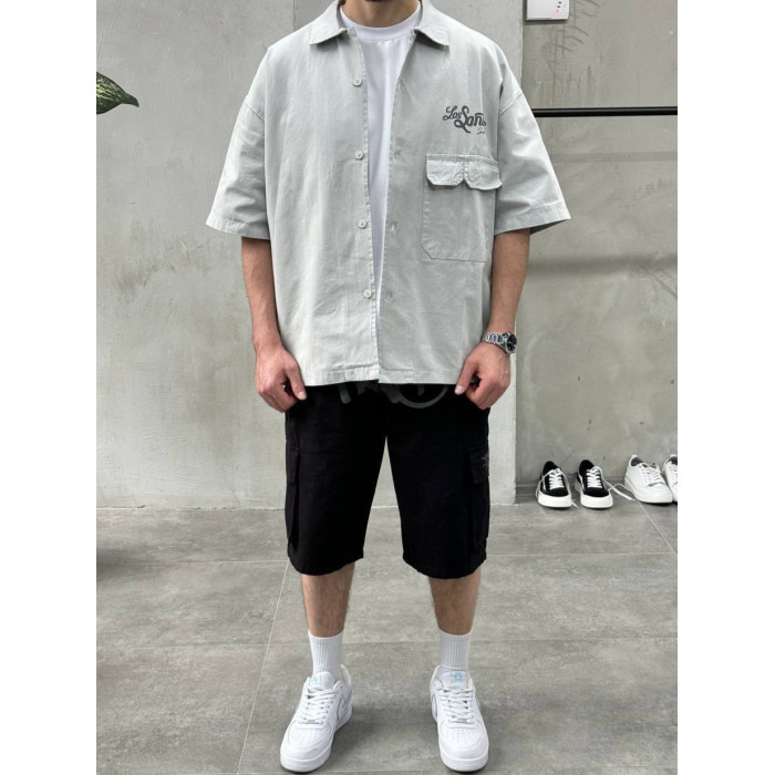 Oversize сорочка з принтом