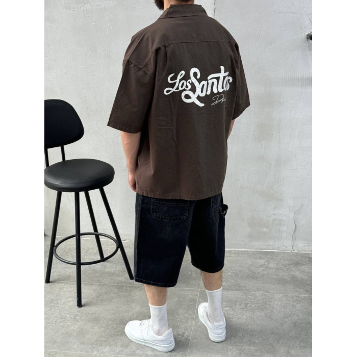 Oversize сорочка з принтом