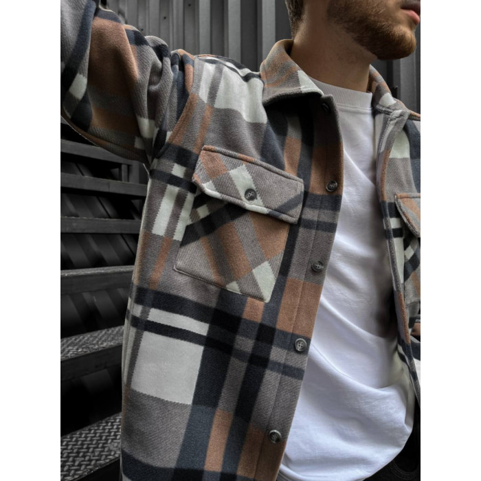 Oversize сорочка в клітинку