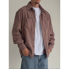 Вельветова oversize сорочка
