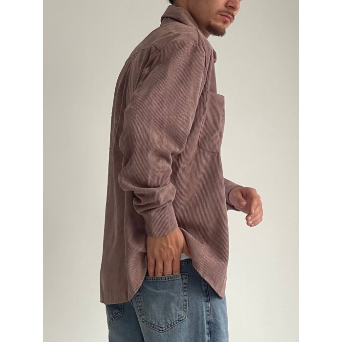 Вельветова oversize сорочка