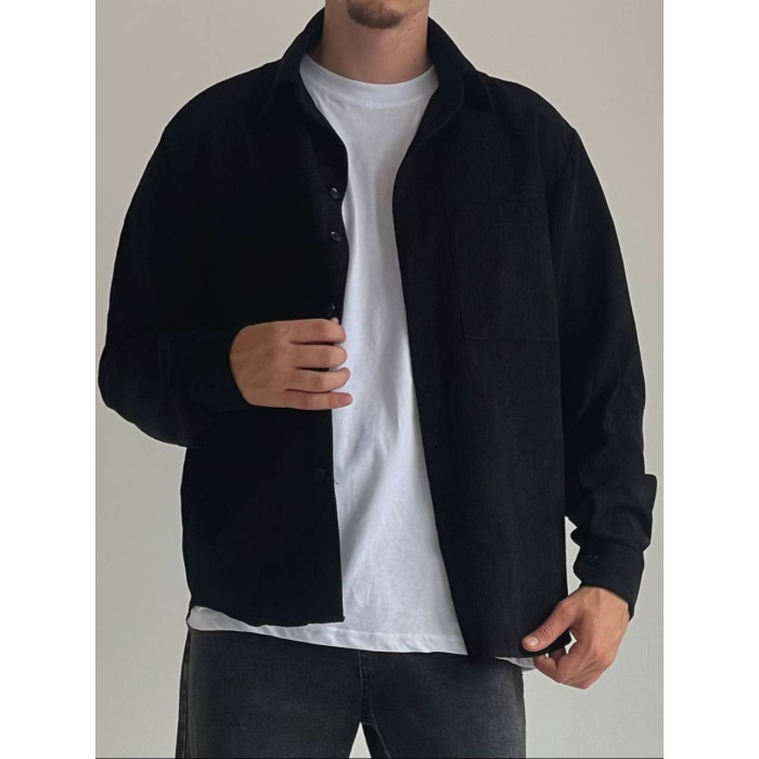Вельветова oversize сорочка