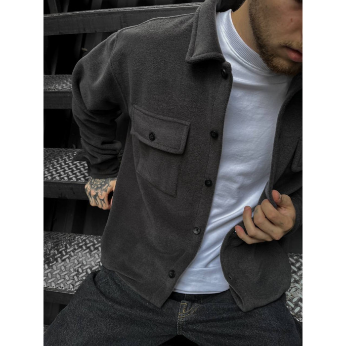 Флісова oversize сорочка