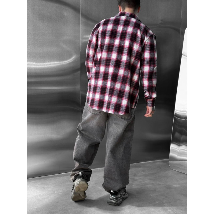 Oversize сорочка в клітинку