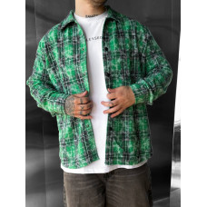 Oversize сорочка в клітинку