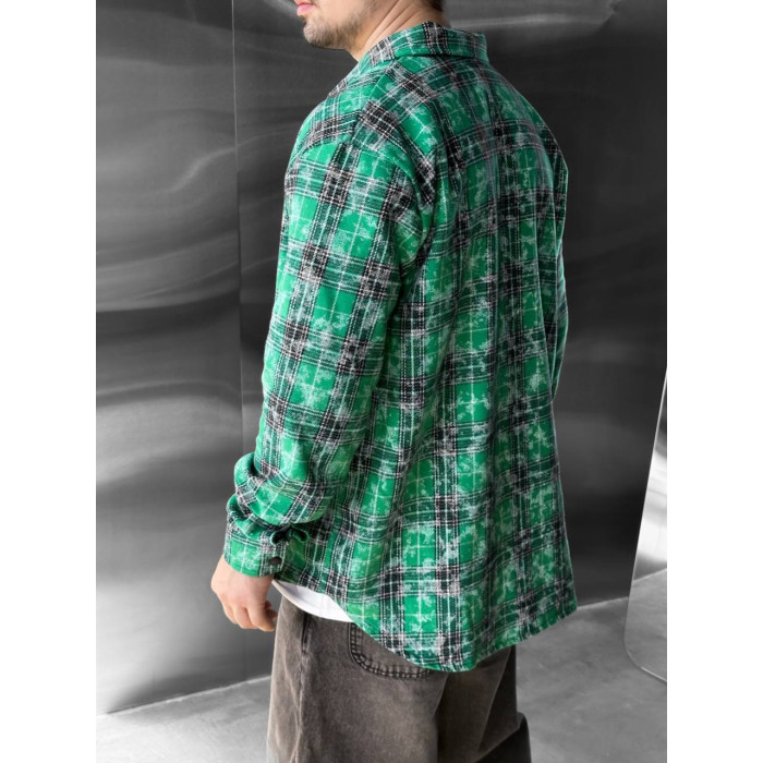 Oversize сорочка в клітинку