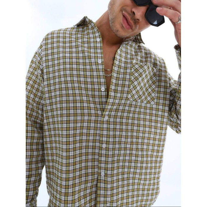 Картата oversize сорочка