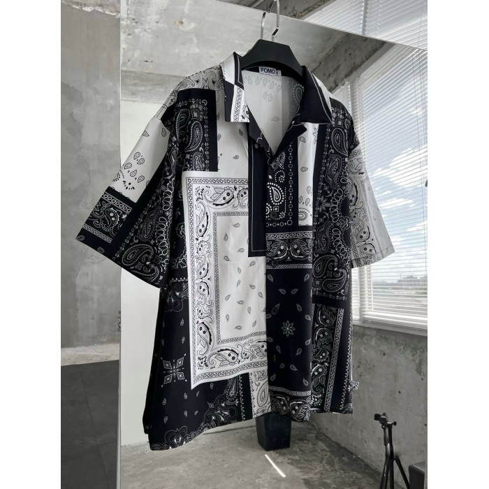 Oversize сорочка з принтом