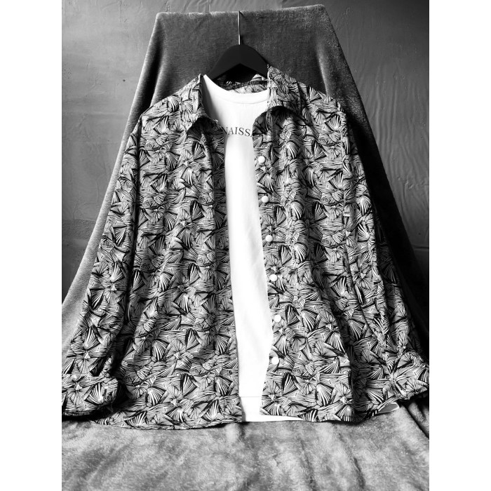 Oversize сорочка з принтом