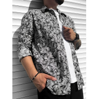 Oversize сорочка з принтом