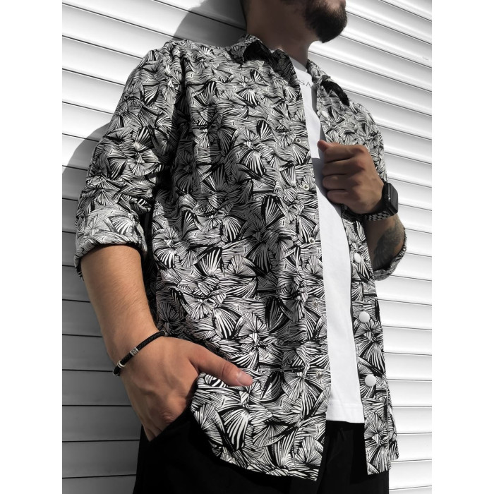 Oversize сорочка з принтом