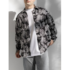 Oversize сорочка з принтом