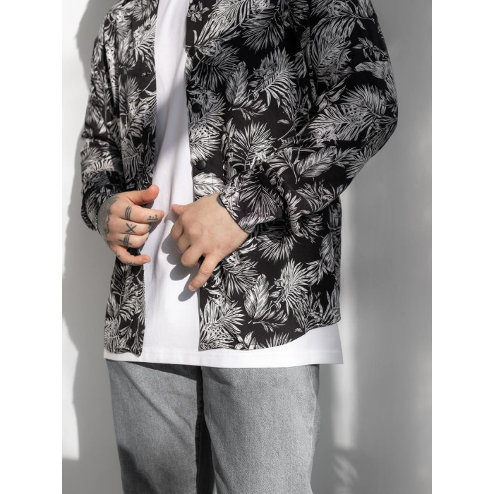 Oversize сорочка з принтом