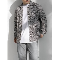 Oversize сорочка з принтом