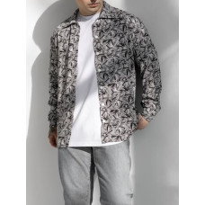 Oversize сорочка з принтом
