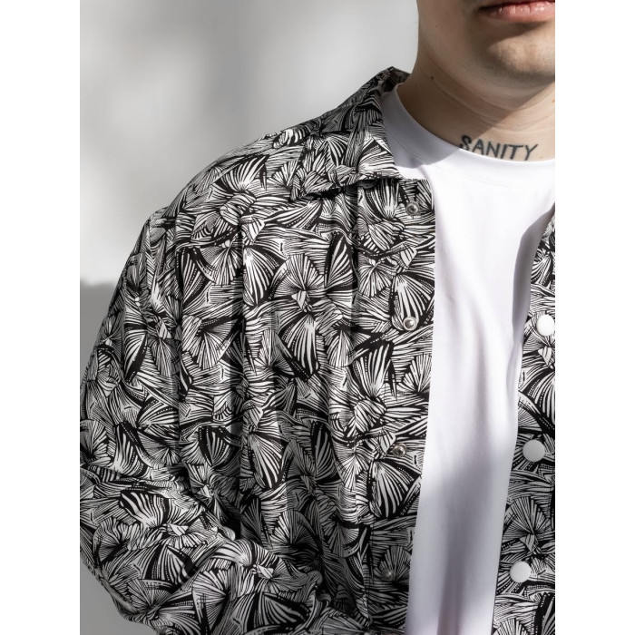 Oversize сорочка з принтом
