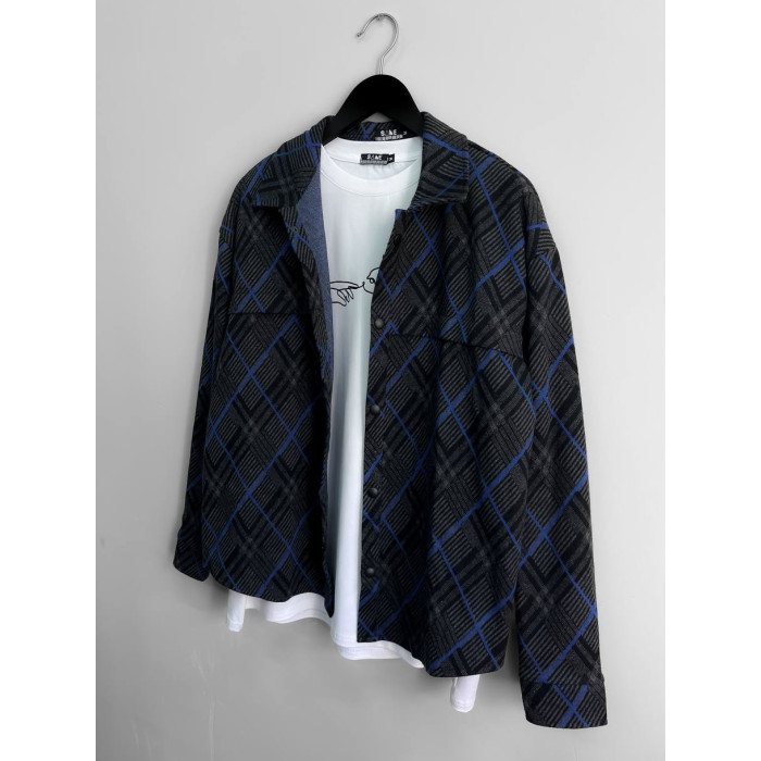 Oversize сорочка в клітинку