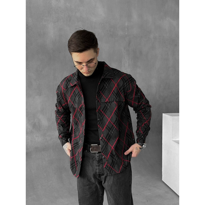 Oversize сорочка в клітинку
